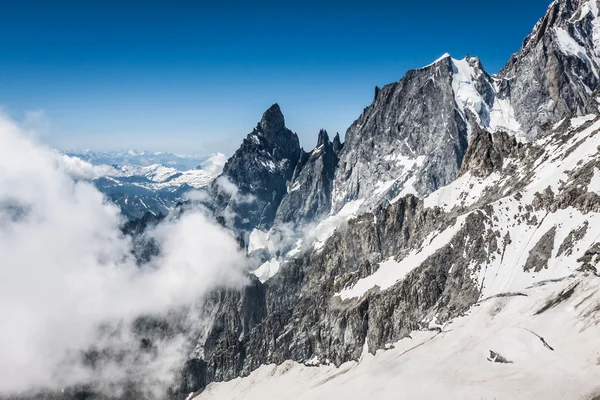 Mont blanc-massivet, i chamonix mont blanc — Stockfoto