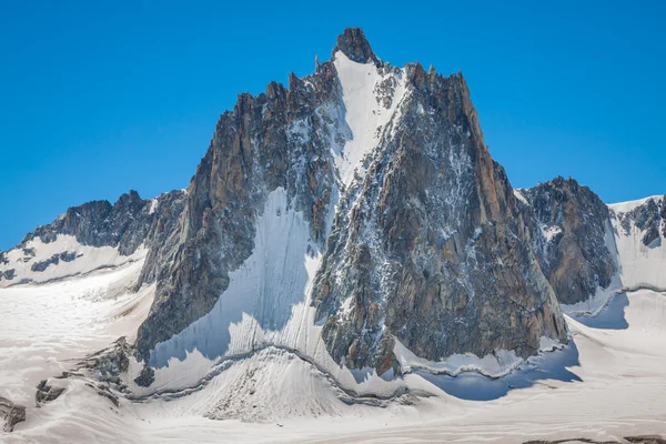 Masyw de mont blanc na granicy Francji i Włoch. f — Zdjęcie stockowe