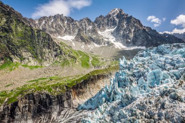 argentiere buzulda görüntüleyin. argentiere Buzulu inci ile hiking