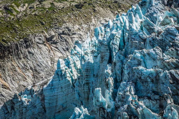 Argentiere-Gletscher in den Chamonix-Alpen, Montblanc-Massiv, Frankreich. — Stockfoto