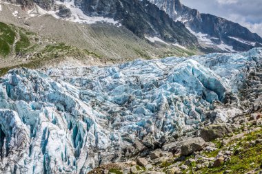 argentiere Buzulu görünümü, chamonix, mont blanc massif, Alpler, fran