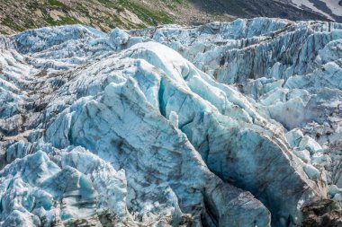 argentiere Buzulu görünümü, chamonix, mont blanc massif, Alpler, fran