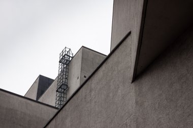 Modern bir binanın mimari ayrıntıları