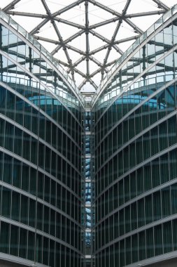 Modern bir binanın mimari ayrıntıları