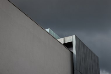 Modern bir binanın mimari ayrıntıları