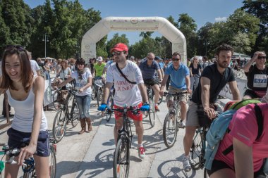 cyclopride 2013 Milano'da toplantı.