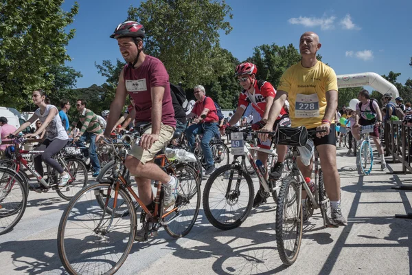 Op de cyclopride vergadering 2013 in Milaan — Stockfoto