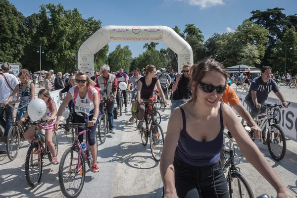 Cyclopride 2013 Milano'da toplantı. — Stok fotoğraf