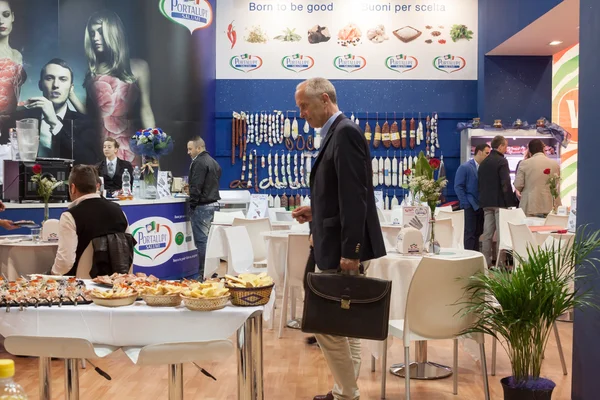 Světový potravinový výstava tuttofood 2013 v Miláně — Stock fotografie
