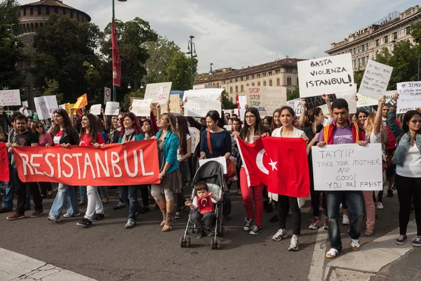 Pokaz tureckiego w Mediolanie — Zdjęcie stockowe