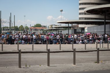 2013 içinde milan binlerce hayranın springsteen dünya turu