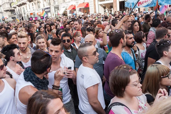 Au défilé gay pride 2013 à Milan — Photo