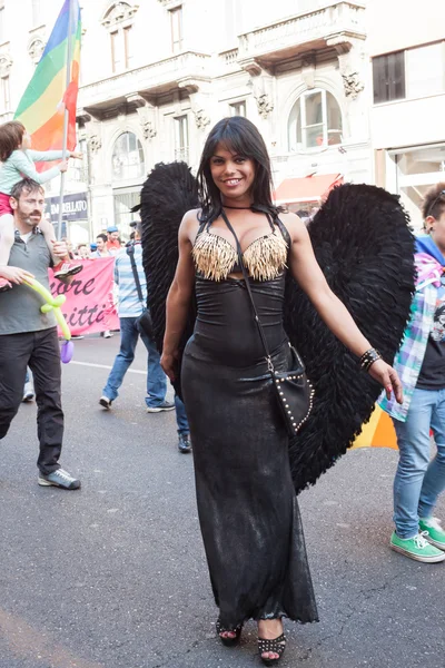 En el desfile del orgullo gay 2013 en Milán —  Fotos de Stock