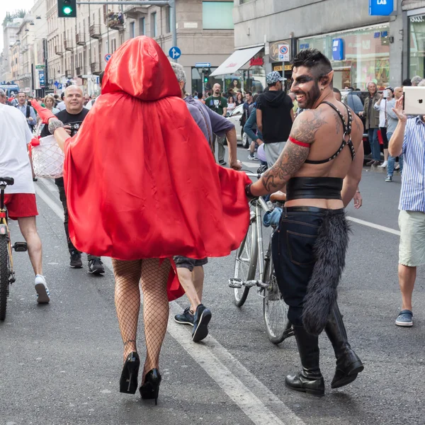 No desfile do orgulho gay 2013 em Milão — Fotografia de Stock