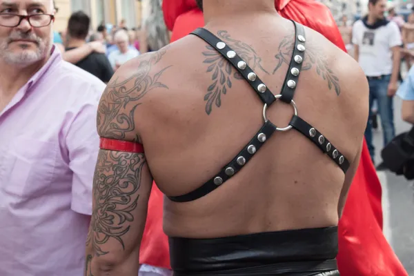 At gay pride parade 2013 in Milan — Stock Photo, Image