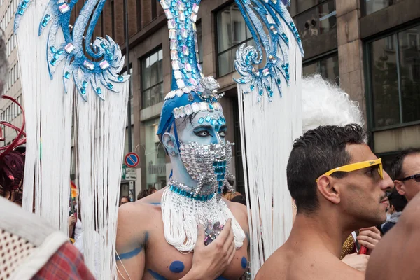 At gay pride parade 2013 in Milan — Stock Photo, Image