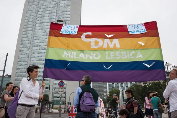 Na gay pride parade 2013 v Miláně — Stock fotografie