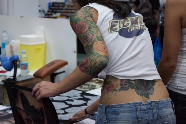 Tetoválás egyezmény Milánóban — Stock Fotó