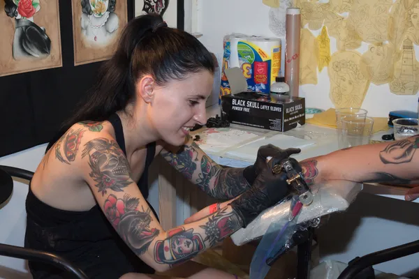 Tetoválás egyezmény Milánóban — Stock Fotó