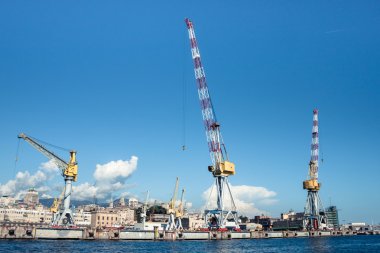 panoramik port Cenova, İtalya