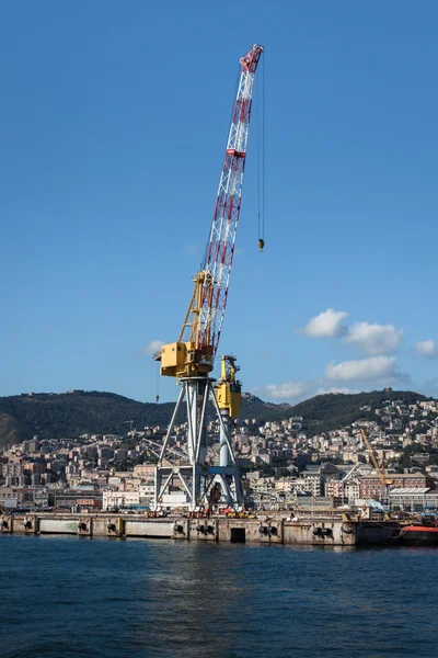 Vue panoramique du port de Gênes, Italie — Photo