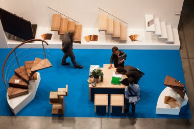yukarıdan bir stand made Expo 2013, Milano, İtalya