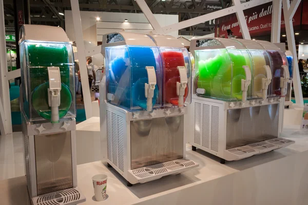 Slush machines at Host 2013 in Milan, Italy — Stock Photo, Image