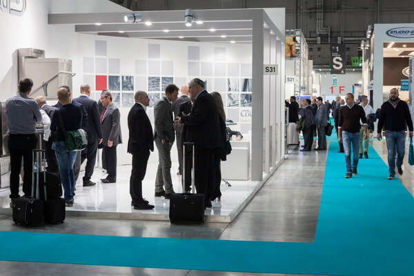 People at Host 2013 in Milan, Italy