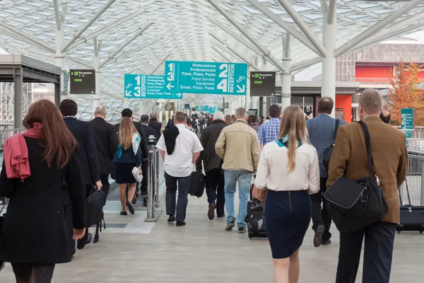 People at Host 2013 in Milan, Italy — Stock Photo, Image