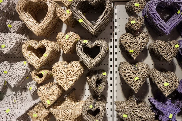 Decorative hearts at Weekend Donna 2013 in Milan, Italy — Stock Photo, Image