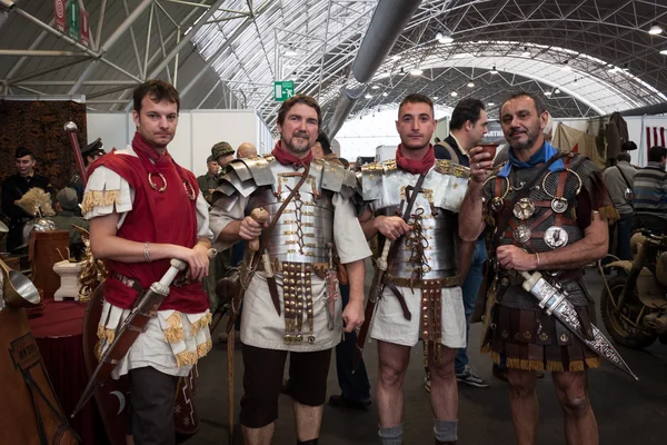 Roman legionaries at Militalia 2013 in Milan, Italy — Stock Photo, Image