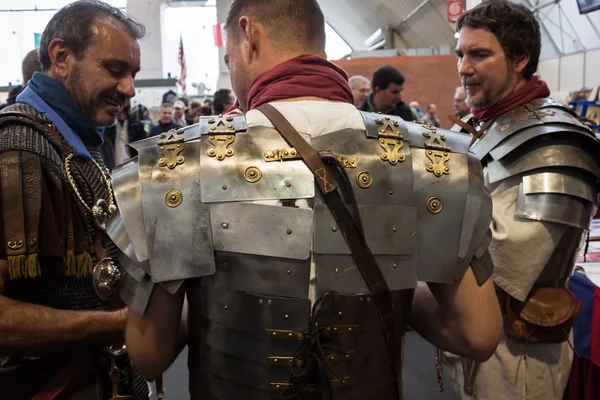 Roman legionaries at Militalia 2013 in Milan, Italy — Stock Photo, Image