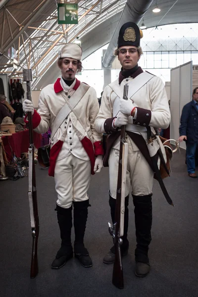 People at Militalia 2013 in Milan, Italy — Stock Photo, Image