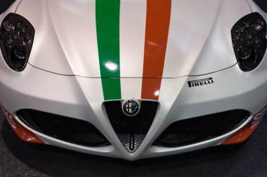 ayrıntılı bir alfa romeo araba eicma 2013 Milan, İtalya