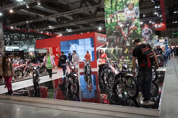 People at EICMA 2013 in Milan, Italy — Stock Photo, Image