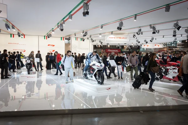 People at EICMA 2013 in Milan, Italy — Stock Photo, Image