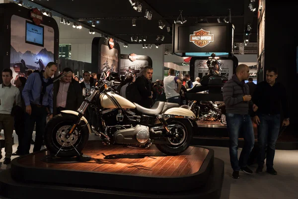 Una moto Harley-Davidson en EICMA 2013 en Milán, Italia —  Fotos de Stock