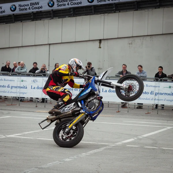 Trial show på eicma 2013 i Milano, Italien — Stockfoto