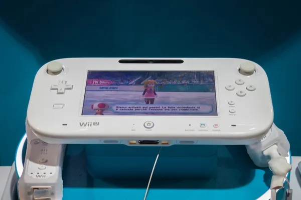 Detail der Nintendo Wii Konsole bei g! come giocare in Mailand, Italien — Stockfoto