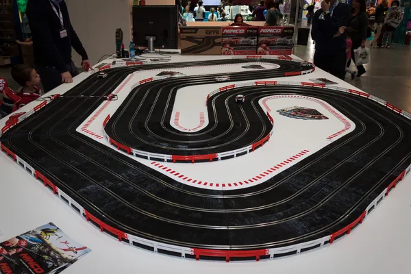 Car track at G! come giocare in Milan, Italy — Stock Photo, Image