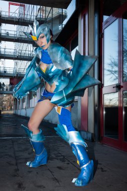 icomix Milan, İtalya, poz cosplayer