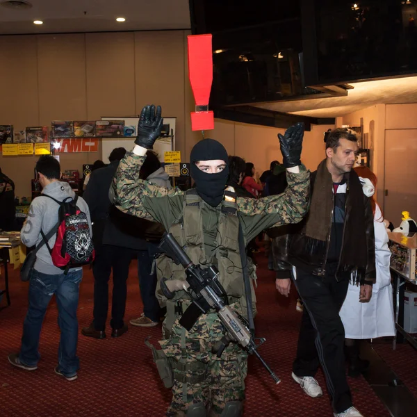 Cosplayer posando en iComix en Milan, Italia —  Fotos de Stock