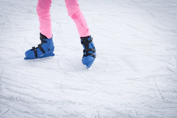 People skating on ice rink in Milan, Italy — Stock Photo, Image