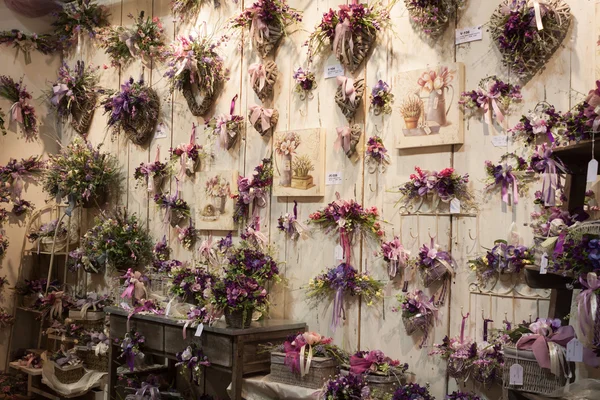 Bloemen op display op homi, huis internationale show in Milaan, Italië — Stockfoto