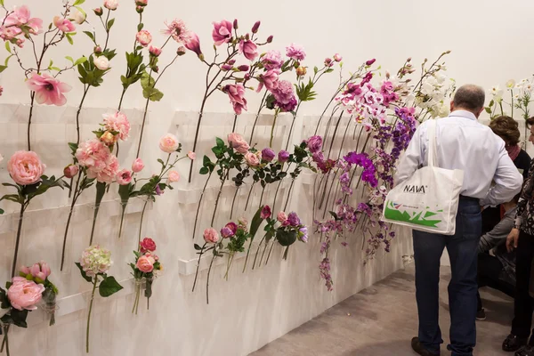 Flores en exhibición en HOMI, home show internacional en Milan, Italia —  Fotos de Stock