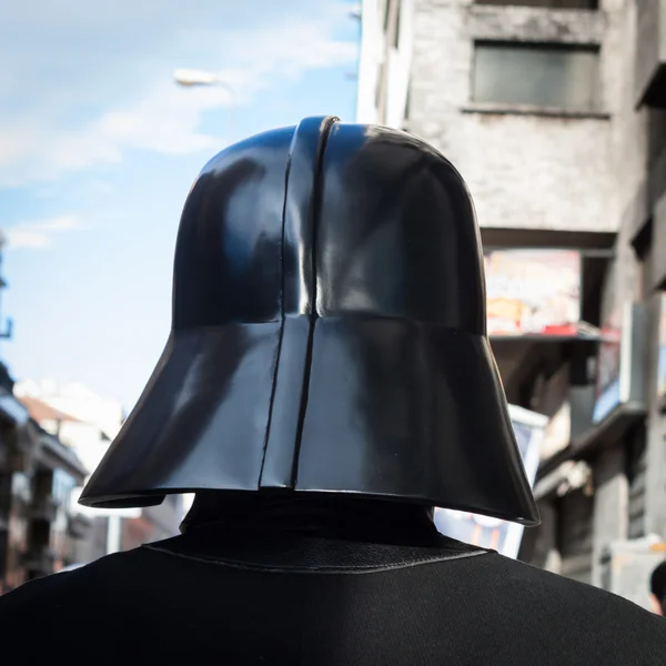 Personas de la 501ª Legión participan en el Desfile de Star Wars en Milán, Italia — Foto de Stock