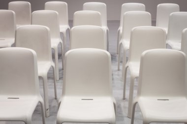 beyaz boş sandalyeler bit 2014, uluslararası turizm Döviz Milano, İtalya