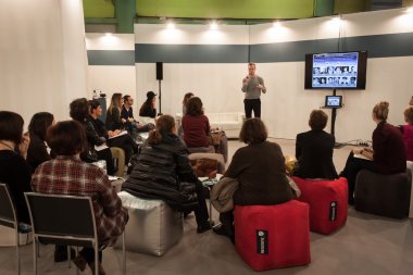 Konferans mipap ticaret fuarında Milano, İtalya