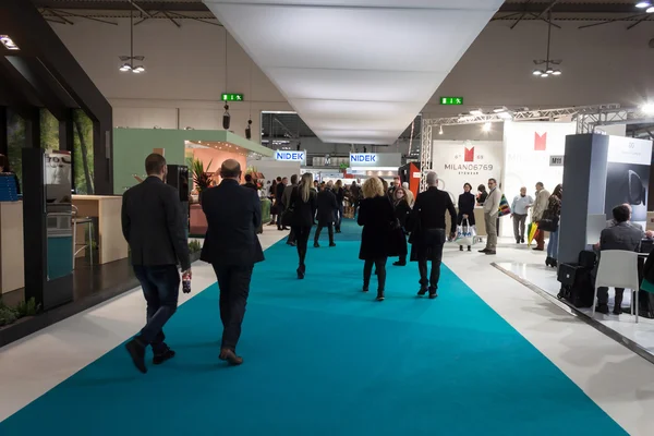 People visiting Mido 2014 in Milan, Italy — Stock Photo, Image