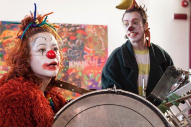 artiesten die deelnemen aan Milaan clown festival 2014
